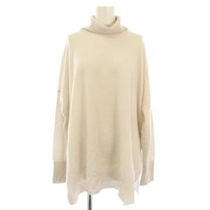 PURECASHMERE タートルプルオーバー カシミヤ100％ ニット セーター 長袖 F アイボリー