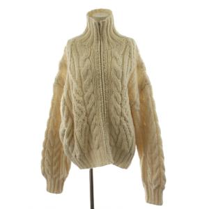 ボリュームハンドニット カーディガン F アイボリー 12420516