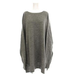 ワイドチュニックプルオーバー ニット セーター 長袖 F グレー 19080220205340 /KH