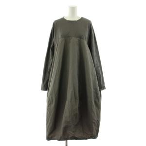 24AW マルワンピ ワンピース ロング マキシ 長袖 切替 1 グレー BEZ1042309A0009