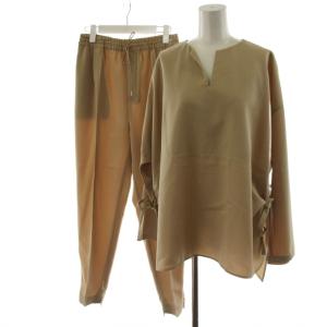 LIFE WITH FLOWERS セットアップ シャツ ブラウス プルオーバー 長袖 イージーパンツ