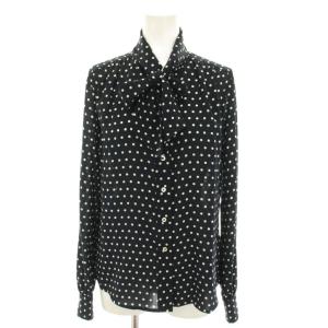Brooks Brothers セットアップ 上下 シャツ ブラウス ボウタイ 長袖 スカート ロング フレア イージー ウエストゴム