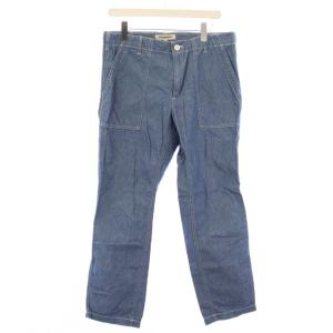 ベイカーパンツ ワークパンツ シャンブレー 3 青 F0458 /TK