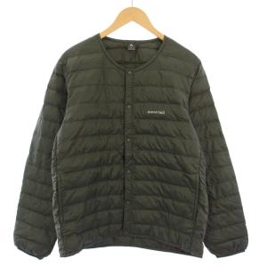 スペリオダウン ラウンドネックジャケット アウター L カーキ 1101503 /TK