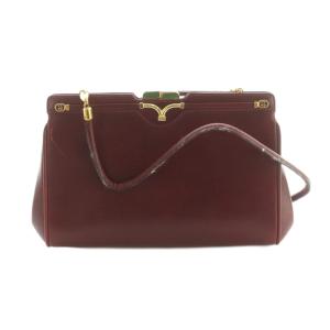 ショルダーバッグ がま口 ボルドー /MI OH