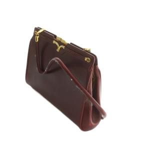 GUCCI ショルダーバッグ がま口 ボルドー /MI OH