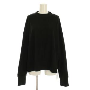 23AW リバージャージプルオーバー カットソー F 黒 ブラック モックネック 長袖 無地 23070440031040