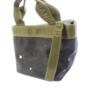 GENTIL BANDIT 9周年モデル 舟形トートバッグ 2WAY ハンドバッグ ショルダーバッグ カモフラ 迷彩柄 ロゴ ペイント加工