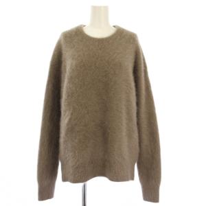23AW Fur Knit Pullover ファーニットプルオーバー セーター 長袖 フォックス ベージュ