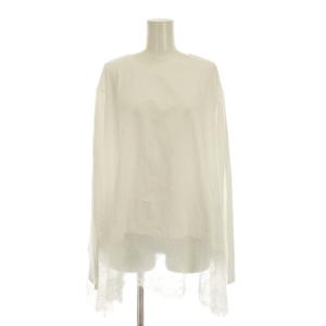 25AW レースコンビカットソー Tシャツ F 白 ホワイト 長袖 25070912034040 /YM