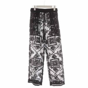 23SS CHEMICAL LACE WIDE PANTS イージーパンツ ワイドパンツ レース M 黒