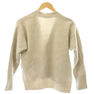 MACPHEE 22AW カーディガン ウール S グレー Vネック 長袖 パッチポケット /JP