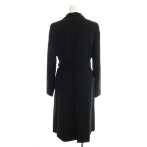 ANAYI コート カシミヤ 36 黒 ブラック テーラードカラー 長袖 ウエストベルト /AP