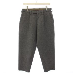 カッティングヘムメルトンパンツ スラックス ウール 1 グレー /TK