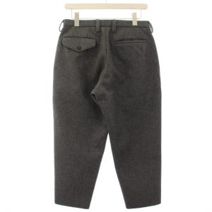 kolor カッティングヘムメルトンパンツ スラックス ウール 1 グレー /TK