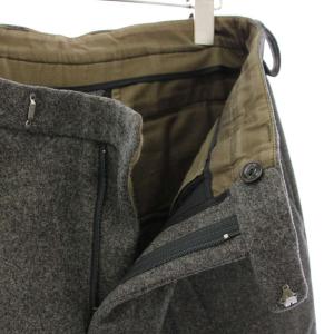 kolor カッティングヘムメルトンパンツ スラックス ウール 1 グレー /TK