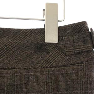BURBERRY BLUE LABEL キュロット スカート ショートパンツ チェック柄 ホース 刺繍 38 茶 E1R68-622-50 /TK