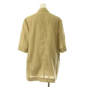 Spick&Span 24AW ライトドライクロスハーフスリーブジャケット 上着 F カーキ 無地 ダブルブレスト 半袖 /JP