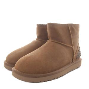 UGG australia クラシック ミニ W CLASSIC MINI LEATHER STUDS ムートンブーツ ショートブーツ