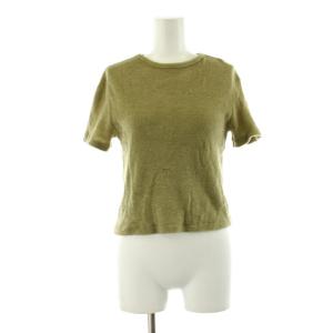 25SS ウォッシャブルウールパイルT Tシャツ カットソー 半袖 1 オリーブ A25ST01UP /KU