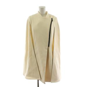 ケープ ポンチョ コート ロング丈 アウター F 白 ホワイト SL114011015 /AN58