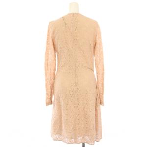 STELLA McCARTNEY 2016年製 ワンピース 総レース ひざ丈 長袖 38 ピンク /TK