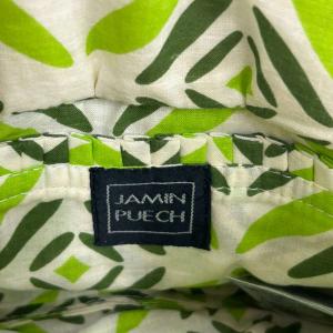 JAMIN PUECH ハンドバッグ スパンコール ビジュー 茶 ブラウン /AN23