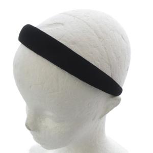 カチューシャ ベルベット ブラック