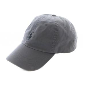 キャップ 帽子 59cm グレー ロゴ刺繍 無地 /RI OS