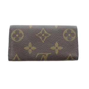 LOUIS VUITTON ミュルティクレ4 キーケース 茶色 ブラウン モノグラム柄 スナップボタン M62631 /RI OS
