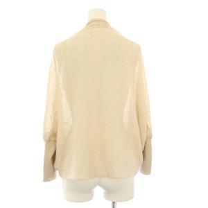 FOXEY Cardigan Half Moon リネン ベージュ 40754