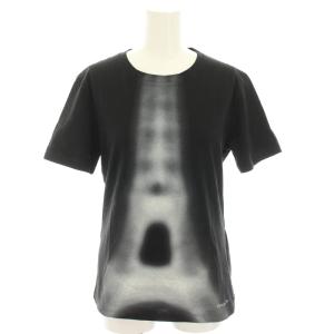 Tシャツ エッフェル塔 リネン混 S ブラック