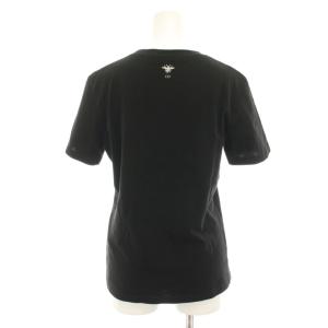 Christian Dior Tシャツ エッフェル塔 リネン混 S ブラック