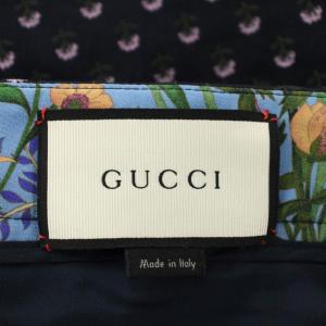 GUCCI スラックス 44 ピンク ネイビー 453929