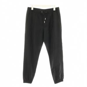 イージーパンツ ウール 44 ブラック 733C139E3226