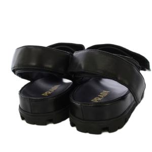 PRADA モノリス ナッパレザー サンダル 35 ブラック