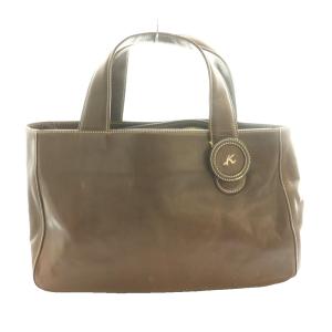 トートバッグ レザー 茶 ブラウン /SS OS