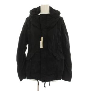 ミリタリージャケット ビックフード ジップアップ アウター 1 黒 ブラック 31647088 /YM