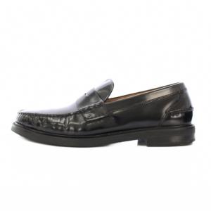 COLE HAAN PENNY LOAFER ペニーローファー ラウンドトゥ ローヒール レザー ワンカラー 8.5 黒 ブラック