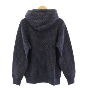 Supreme 08FW Dobby Zip hoodie M ネイビー