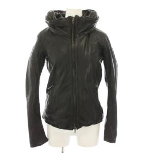 レザージャケット 革ジャン アウター ゴートレザー S 黒 ブラック 31547045 /YT