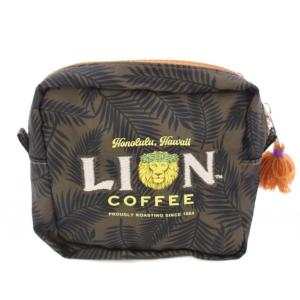 イア パピヨネ ear PAPILLONNER ライオンコーヒー LION COFFEE ポーチ スクエア
