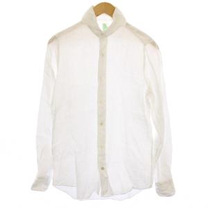 シャツ 長袖 リネン 38/15 白 /BM