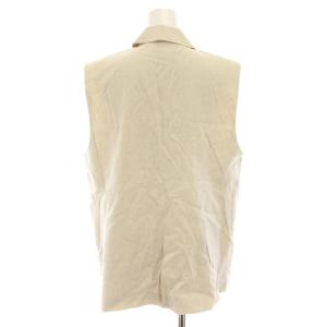 NOBLE 24SS コットンリネンパワーショルダージレ ベスト アウター 麻 リネン 36 ベージュ 24010240701010