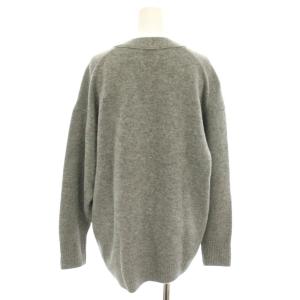 IENA アクア AQUA Vネックカーディガン ニットカーディガン 長袖 カシミヤ混 グレー 23080900701030