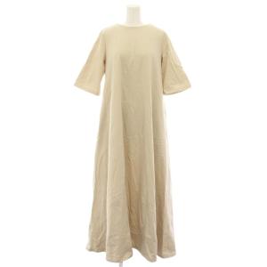 24AW ハーフスリーブテントドレス ワンピース ロング 半袖 タグ付き F ベージュ 24040250000330