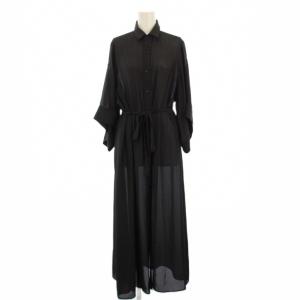 24SS SHEER TWILL BELL-SLEEVE DRESS シアーツイルベルスリーブワンピース