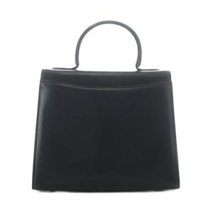 COACH 2wayバッグ ハンドバッグ ショルダー 黒 ブラック トップハンドル ターンロック金具 /RI OS