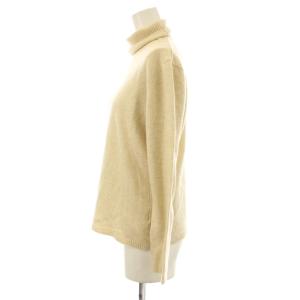 Max Mara ニット セーター ウール L アイボリー 無地 タートルネック 長袖 /JP
