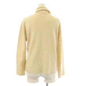 Max Mara ニット セーター ウール L アイボリー 無地 タートルネック 長袖 /JP